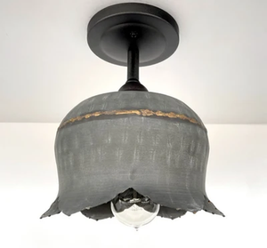 Lotus Galvanized Ceiling Light