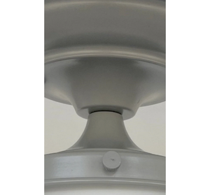 Modern Milk Glass GREY Ceiling Light Fixture of 8" Opal Glass Globe