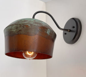 PREORDER- COPPER Handcrafted Rustic Farmhouse Wall Sconce Light *Ships after June 30th*