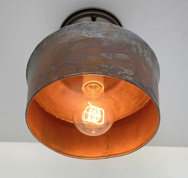 Handcrafted Charcoal Galvanized Metal Ceiling Light – The Lamp Goods