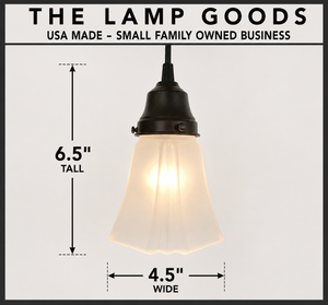 Modern Frost Square PENDANT Light - The Lamp Goods