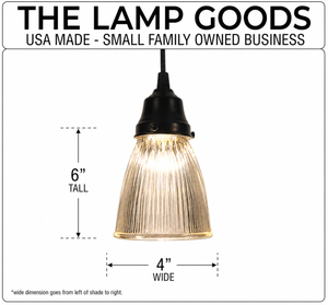 Minimalist Antique Glass Light Pendant or Sconce