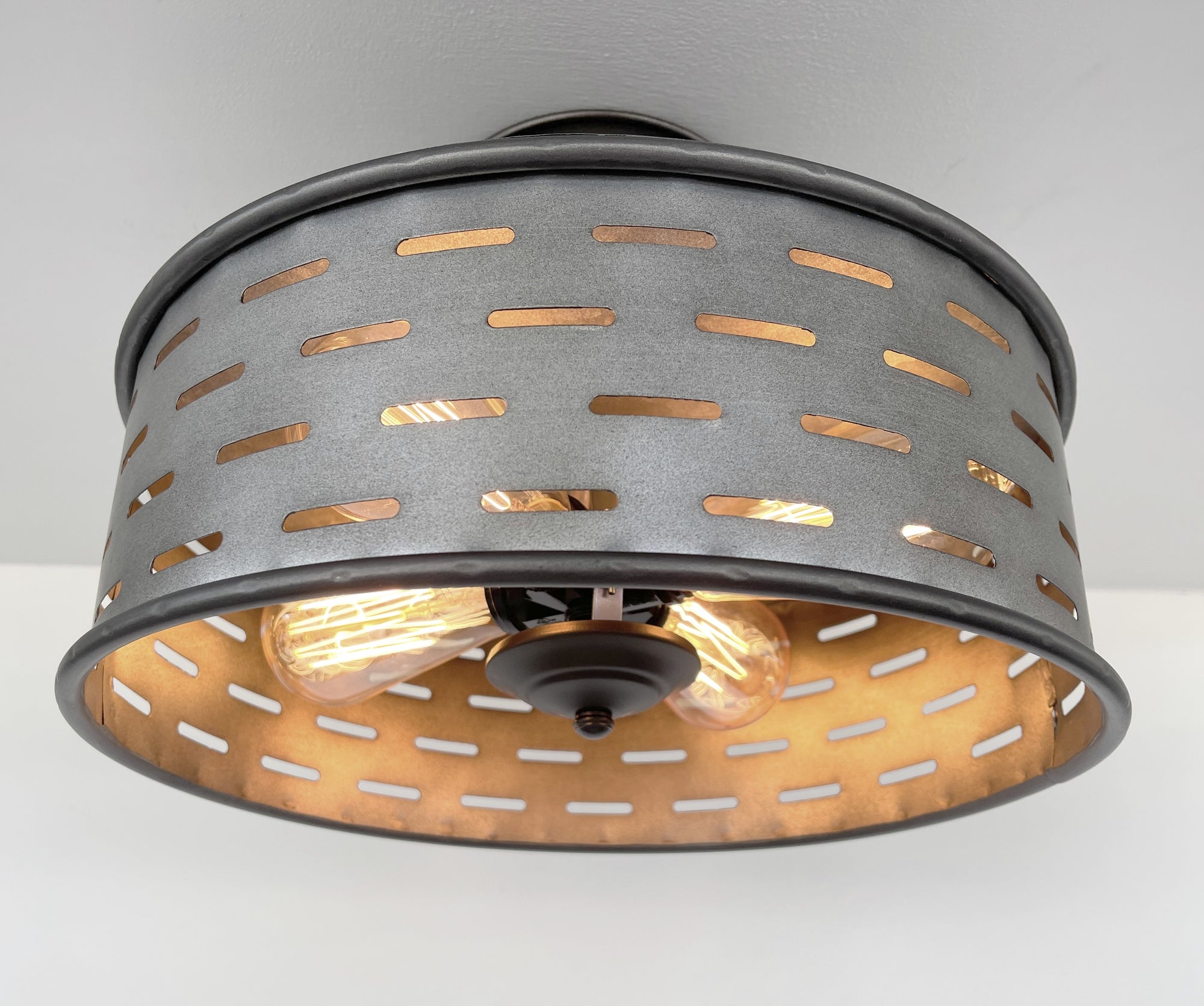 Farmhouse Ceiling Lights Galvanized Fixture - The Lamp Goods