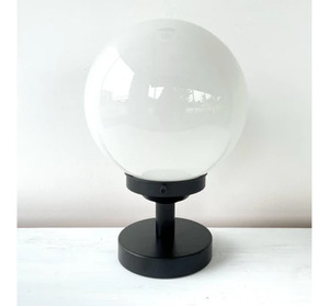 Milk Glass Globe 8" Table Lamp Fixture