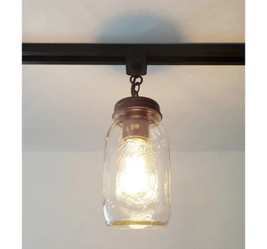 Mason Jar TRACK LIGHTING New Quart Single