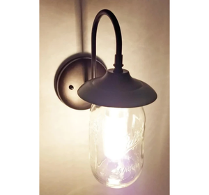 Mason Jar New Quart Outdoor Porch Wall SCONCE Light - The Lamp Goods