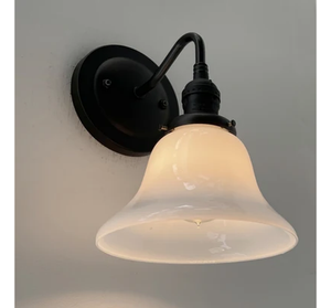Antique 1930's Milk Glass Wall SCONCE Lighting
