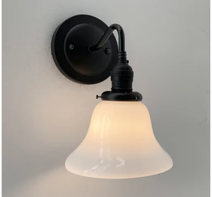 Antique 1930's Milk Glass Wall SCONCE Lighting