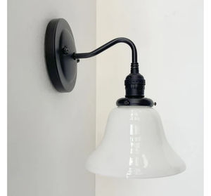 Antique 1930's Milk Glass Wall SCONCE Lighting