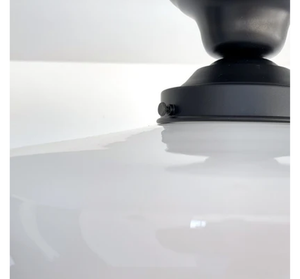 Large Urban Schoolhouse Milk Glass |12"| Ceiling Light