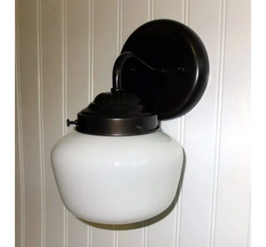 Simple Schoolhouse Sconce Wall Light | 6"W - The Lamp Goods