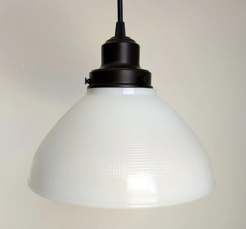 Milk Glass PENDANT Light - 10" The Lamp Goods