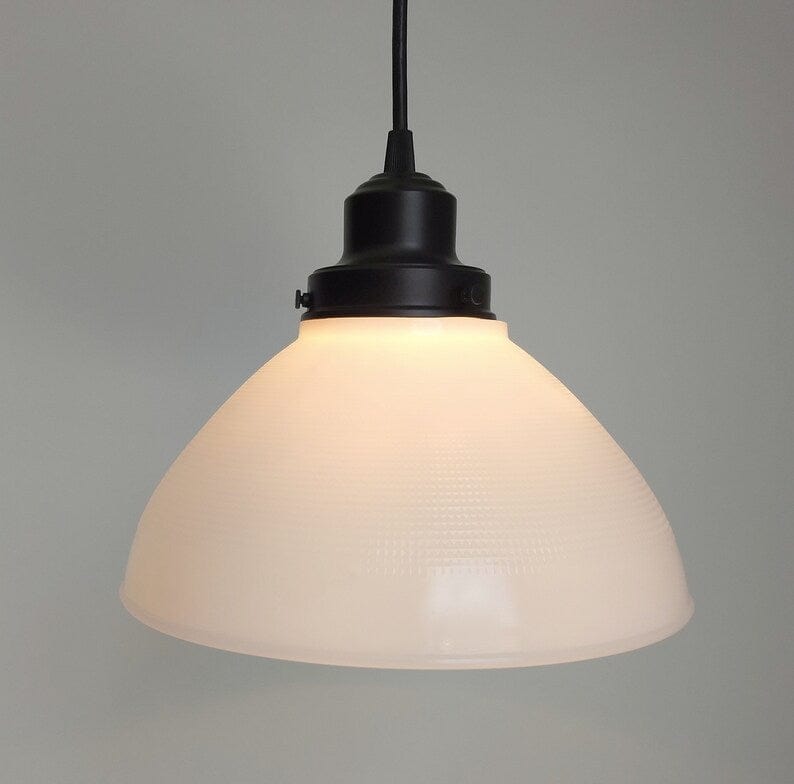 Milk Glass PENDANT Light - 10" The Lamp Goods