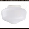 Modern Schoolhouse 8" Milk Glass Replacement Globe