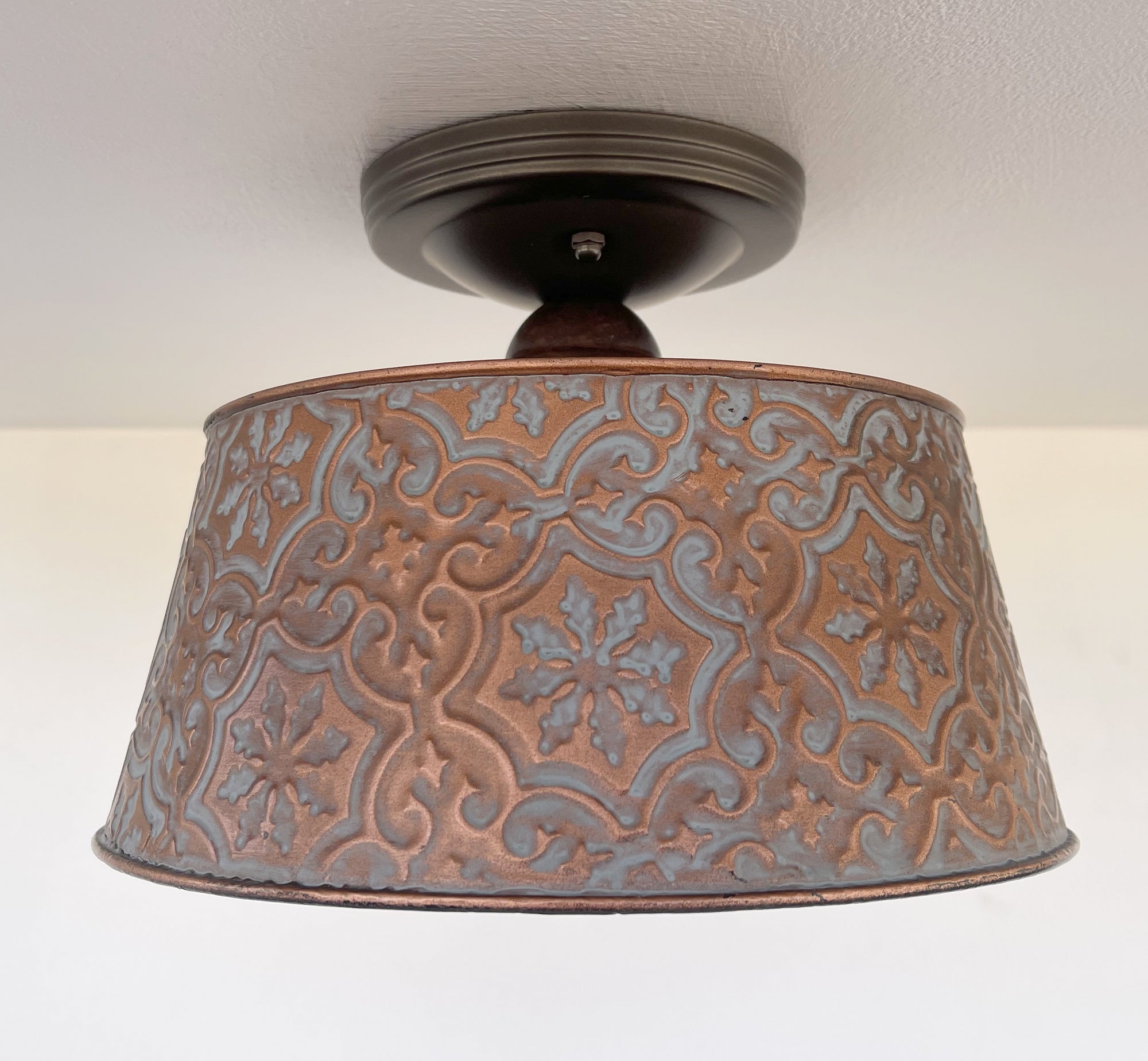 Ornate Copper Ceiling Light