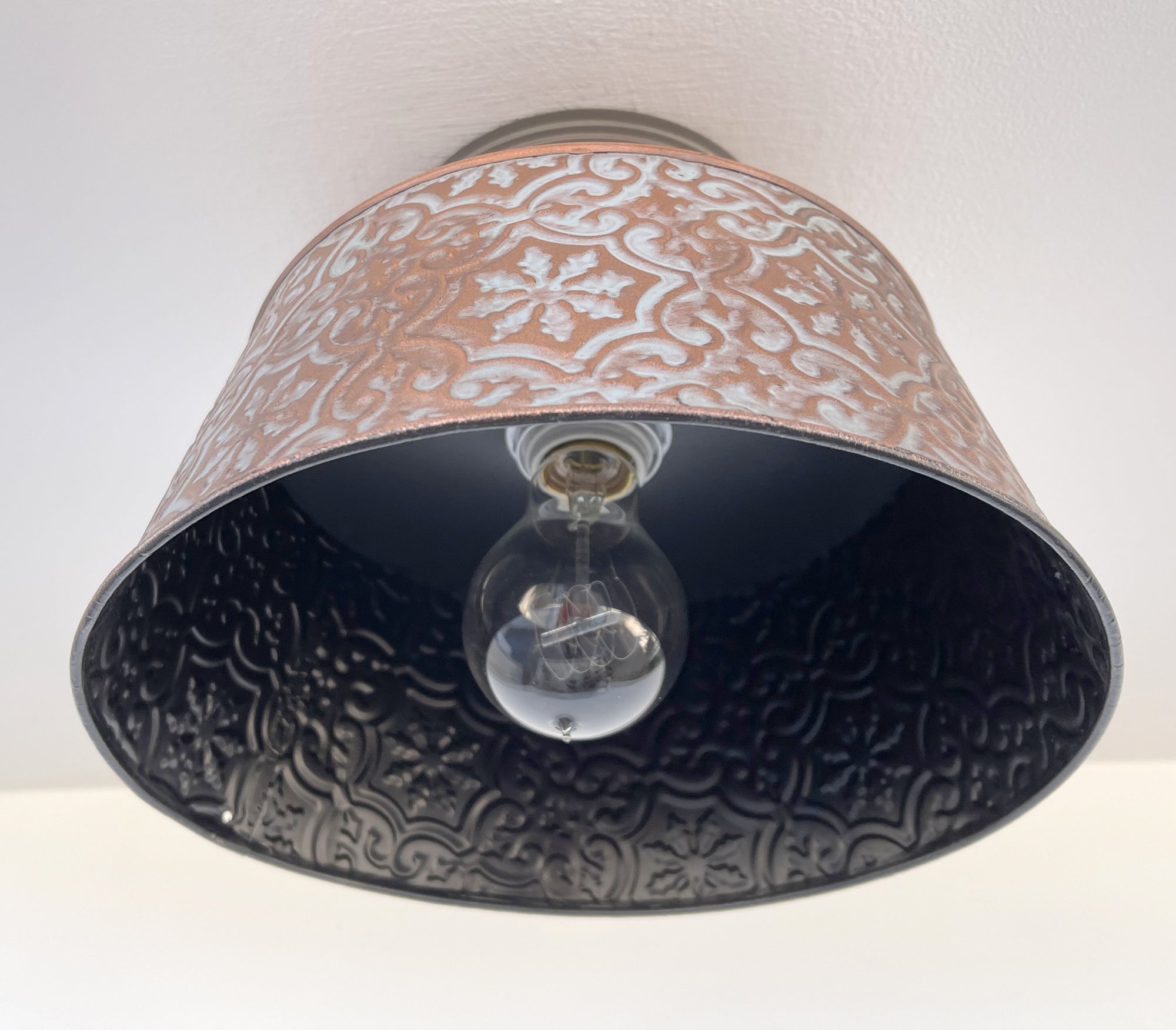 Ornate Copper Ceiling Light