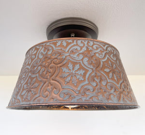 Ornate Copper Ceiling Light