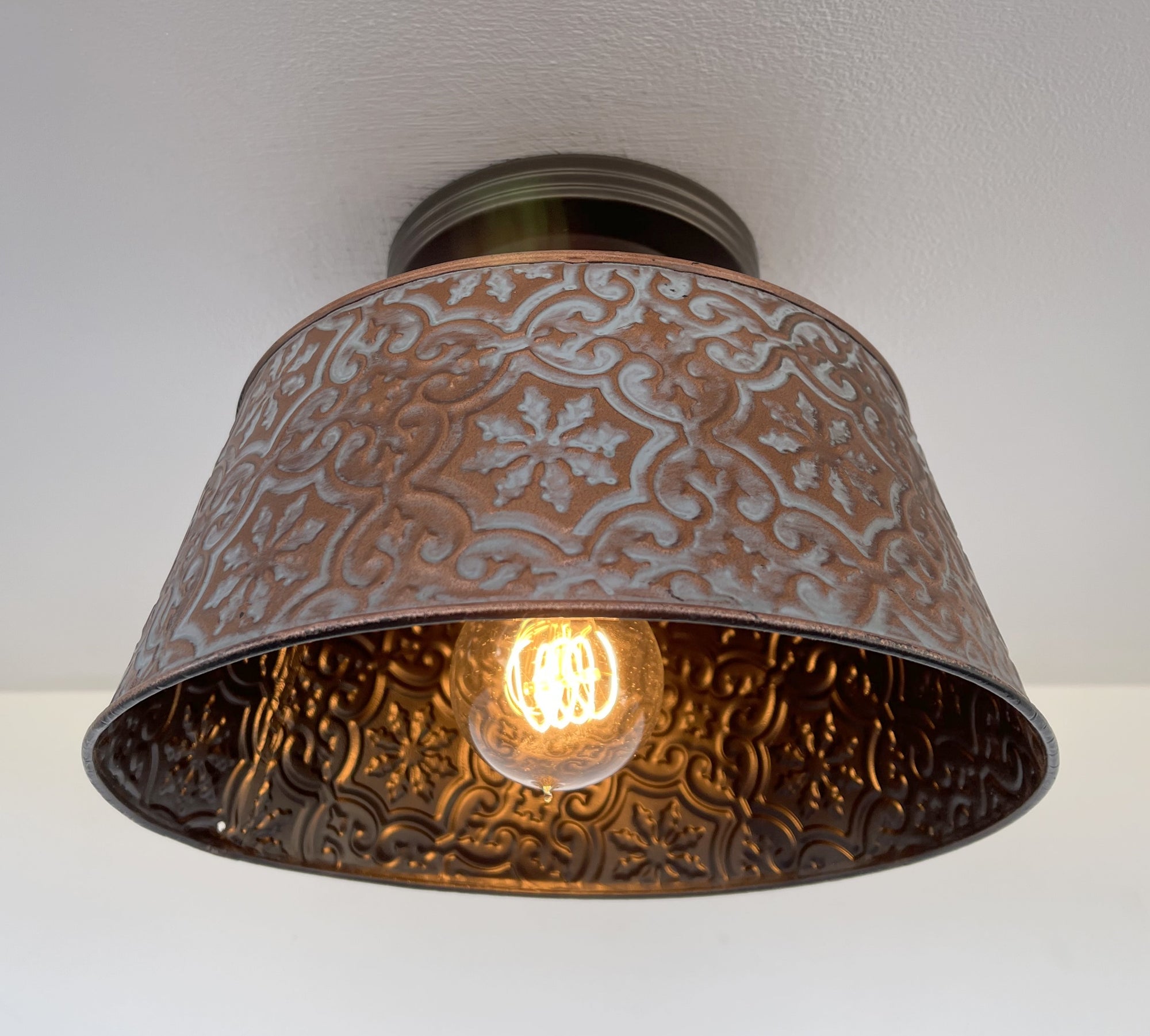 Ornate Copper Ceiling Light