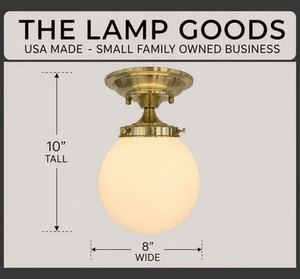 BRASS Modern Ceiling Light Schoolhouse Flush Mount
