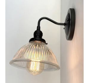 Factory Holophane Dome Exposed Socket Wall Sconce