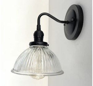 Factory Holophane Dome Exposed Socket Wall Sconce