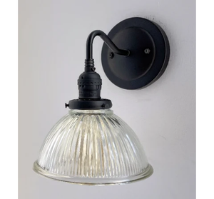 Factory Holophane Dome Exposed Socket Wall Sconce
