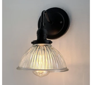 Factory Holophane Dome Exposed Socket Wall Sconce