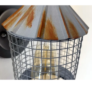Silo Farmhouse Barn Silver Wall Sconce Light Fixture - The Lamp Goods