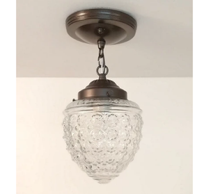 Authentic Vintage Chain Glass Ceiling Light