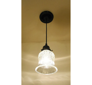 Vintage Bell Glass Hanging Pendant Light - The Lamp Goods