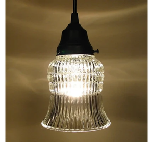 Vintage Bell Glass Hanging Pendant Light - The Lamp Goods