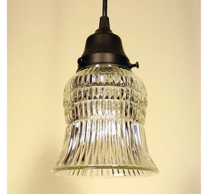 Vintage Bell Glass Hanging Pendant Light - The Lamp Goods