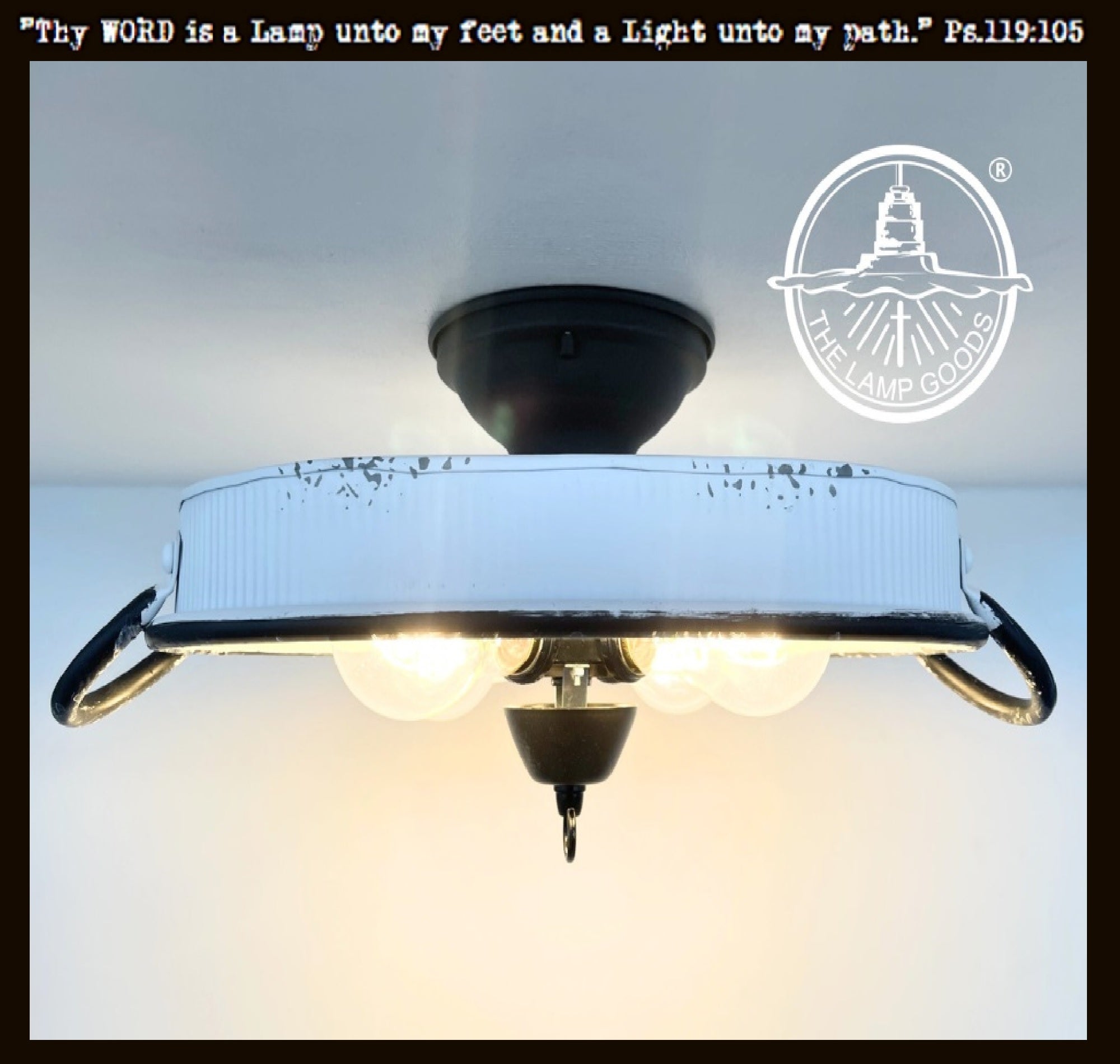 White Oval Flat Tub Ceiling Light Fixture