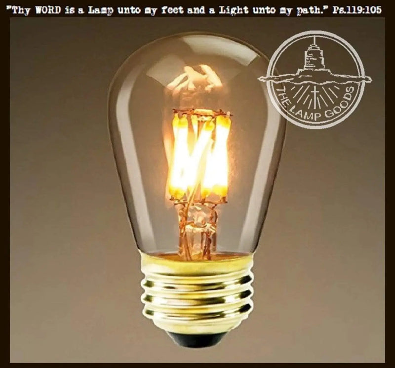 LED Edison style bulb, 40-watt equivalent, clear glass, for mason jar lighting
