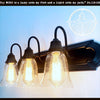 Seeded Glass Bathroom Light Fixture The Lamp Goods