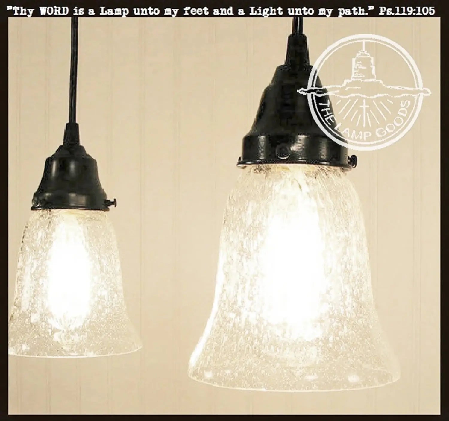 Kellie II. Glass Pendant Light of Seeded Glass - The Lamp Goods