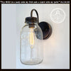 Vintage KERR Mason Jar Wall SCONCE Lighting Fixture The Lamp Goods
