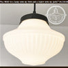 Traditional Milk Glass Pendant Light The Lamp Goods