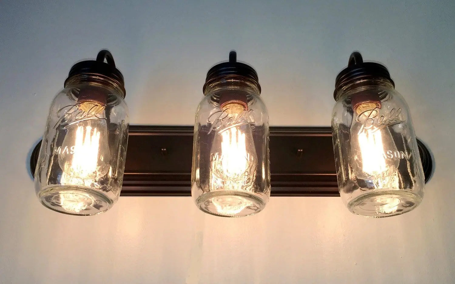 Mason Jar Vanity Light 170 for Bathroom Wall Lighting or Sconces The