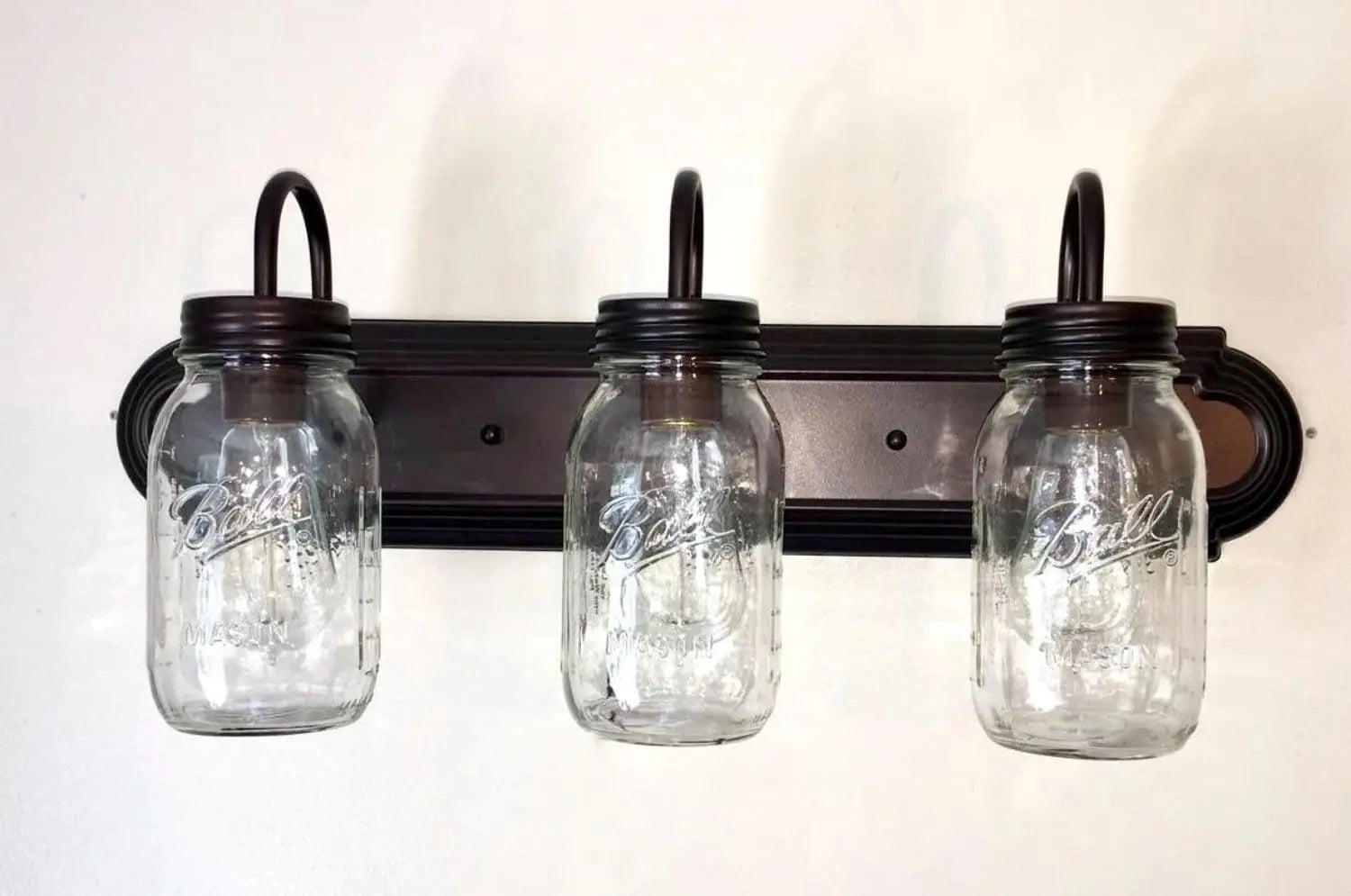 Mason Jar Vanity Light $170 for Bathroom Wall Lighting or Sconces - The ...