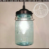 Vintage BLUE Mason Jar PENDANT Light - The Lamp Goods