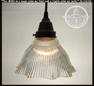 Vintage Holophane PENDANT Light