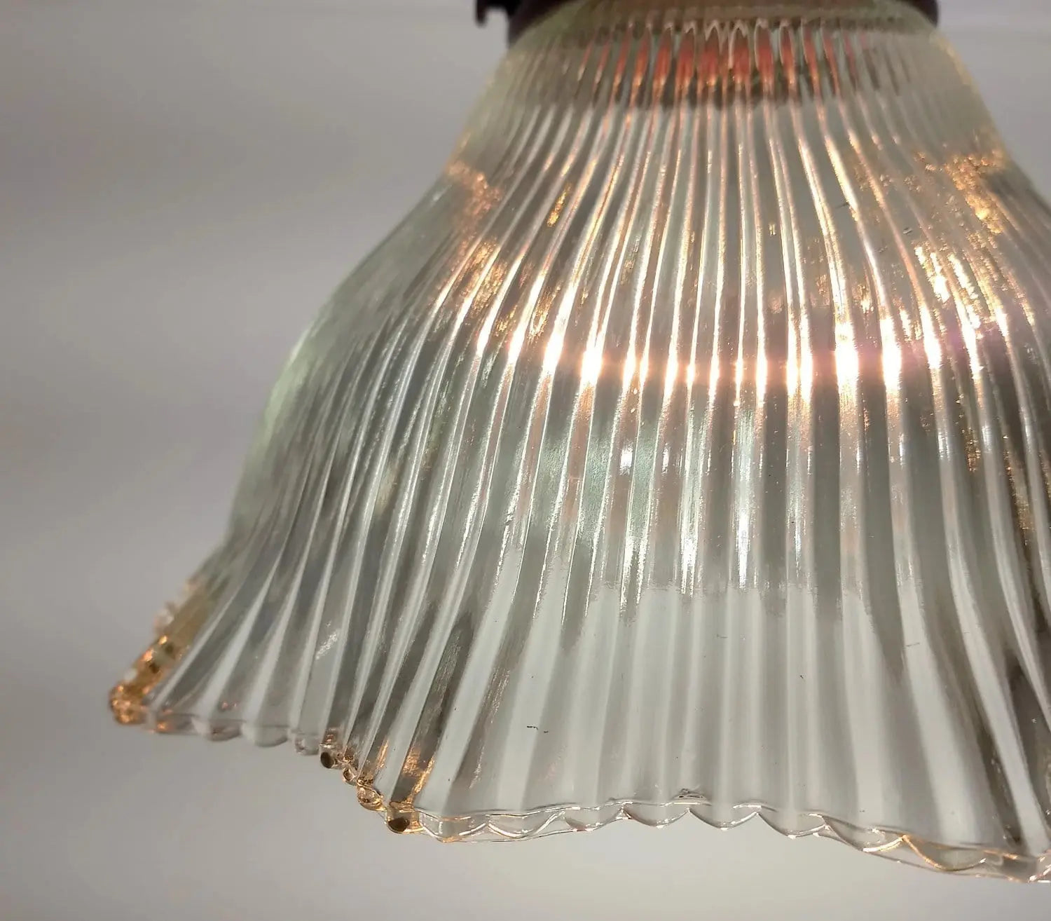 Vintage Holophane PENDANT Light - The Lamp Goods