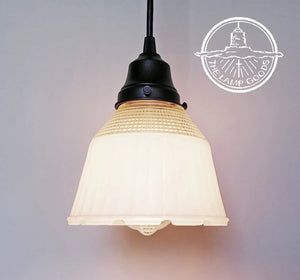 Vintage Inspired Frost & Clear Pendant Light The Lamp Goods