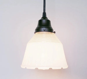 Vintage Inspired Frost & Clear Pendant Light The Lamp Goods
