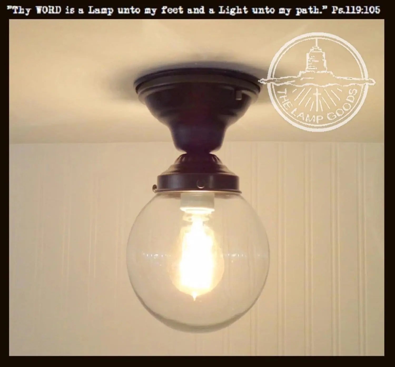 Biddeford II. Modern Ceiling Flush Mount Light - The Lamp Goods
