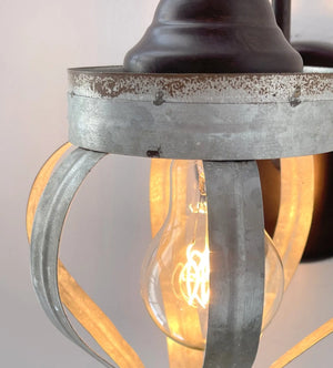 Galvanized Farmhouse Wall Sconce The Lamp Goods