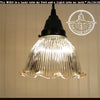 Vintage Glass "Dome' Holophane PENDANT Light The Lamp Goods