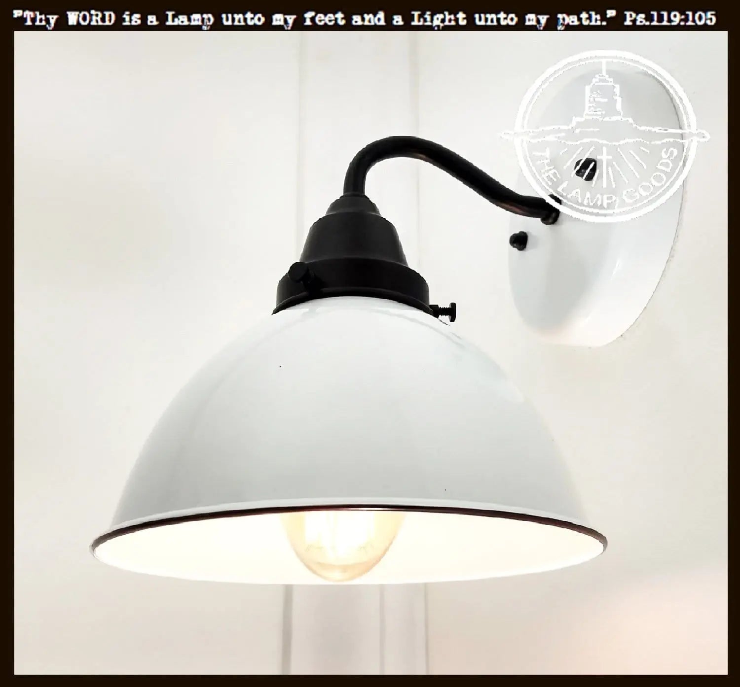Bathroom wall pendant light top