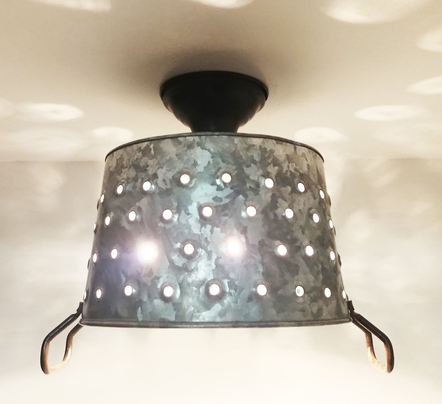 Pierced Wash Tub Ceiling Light Fixture The Lamp Goods